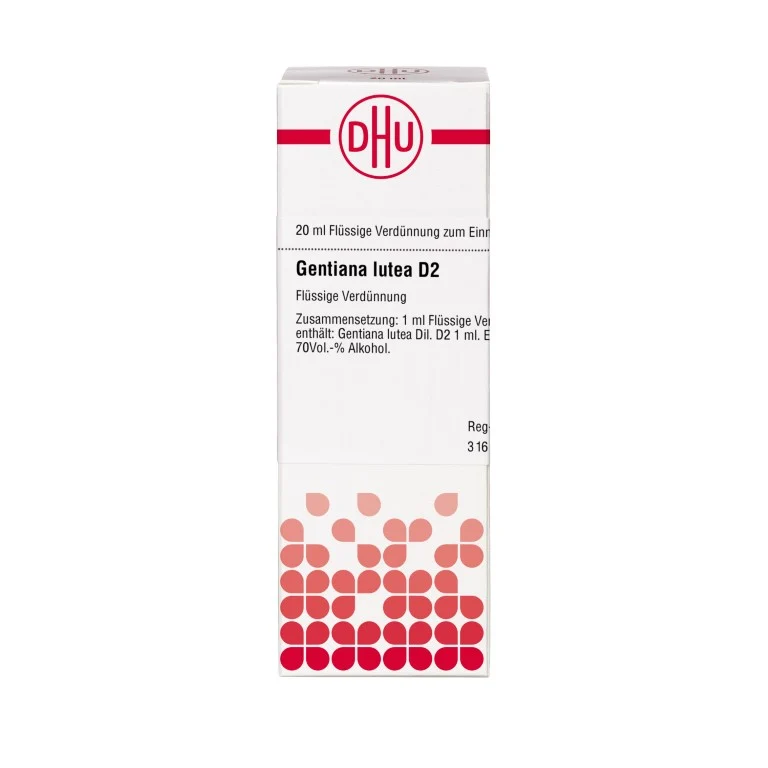 Gentiana lutea D2 DHU Dilution, 20 ml Lösung