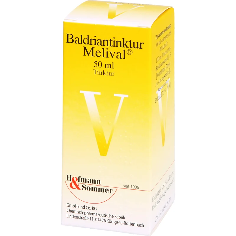 Melival Baldriantinktur bei Unruhezuständen und nervös bedingten Einschlafstörungen, 50 ml Lösung