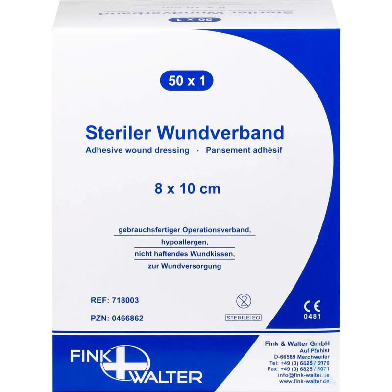 Steriler Wundverband 8cmx10cm, 50 St VER