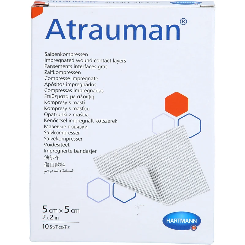 Atrauman 5 x 5 cm Salbenkompressen, 10 St. Kompressen