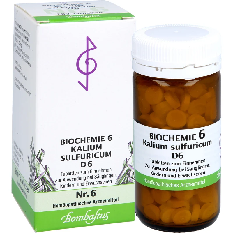 Biochemie 6 Kalium sulfuricum Bombastus D6 Tbl., 200 St TAB