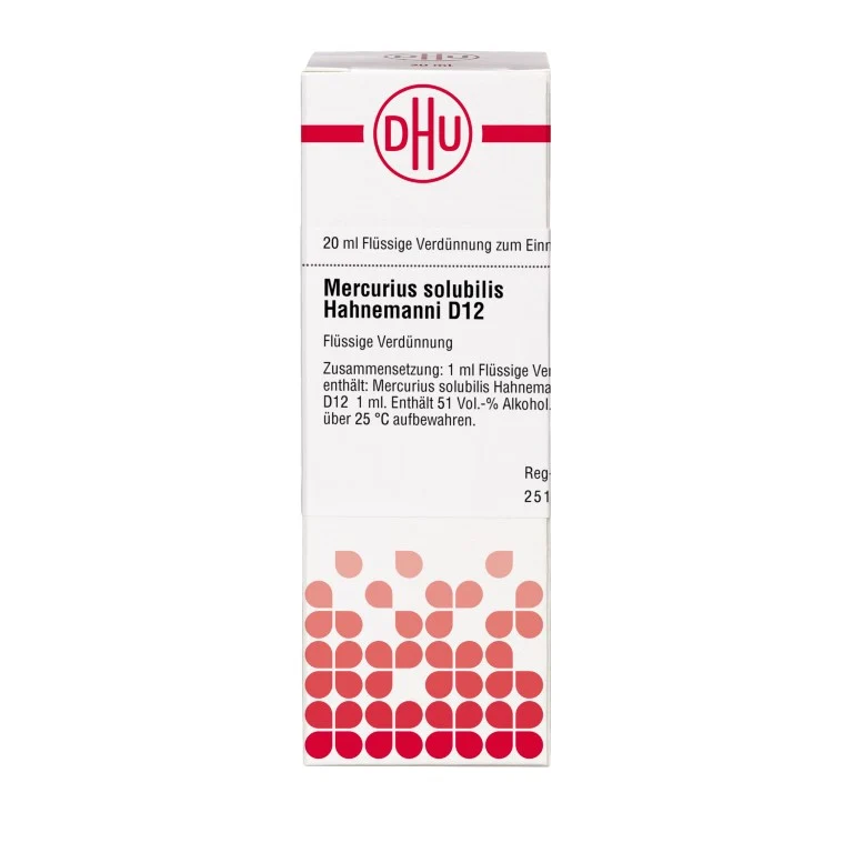 DHU Mercurius solubilis Hahnemanni D12 Dilution, 20 ml Lösung