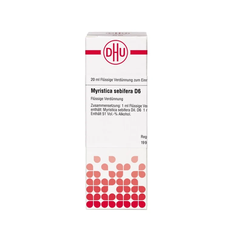 Myristica sebifera D6 DHU Dilution, 20 ml Lösung