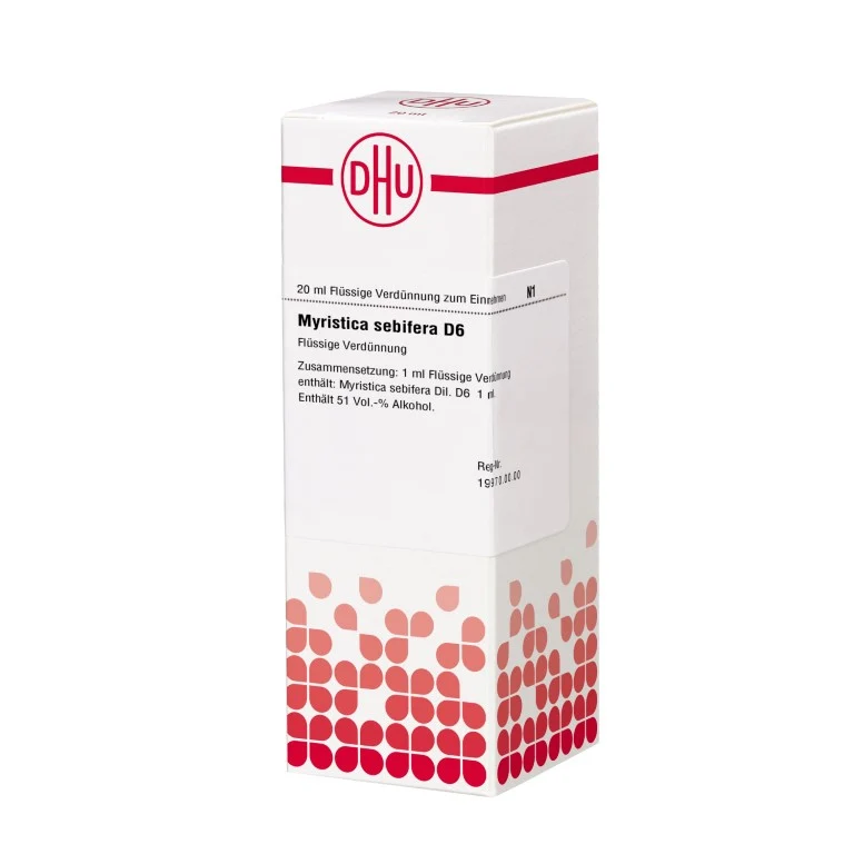 Myristica sebifera D6 DHU Dilution, 20 ml Lösung