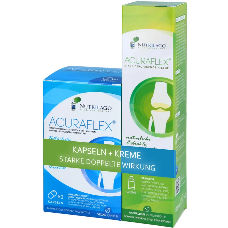Acuraflex Komplett 60Kapseln+100ml Creme Nutrilago, 1 St KPG