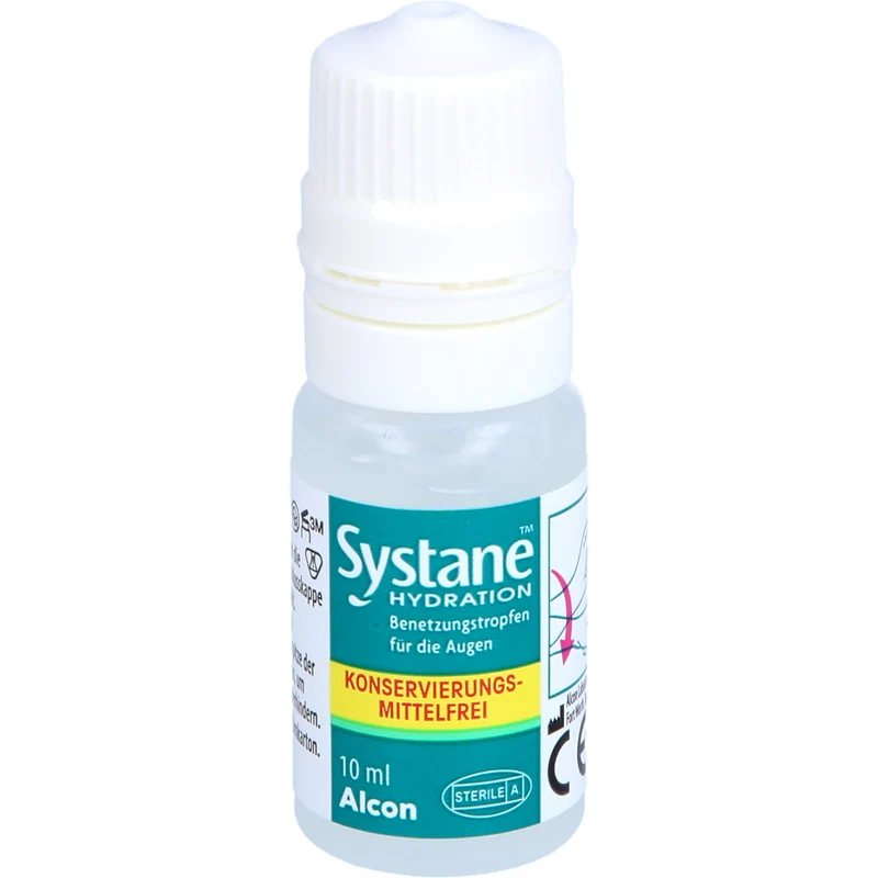 Systane Hydration Lösung ohne Konservierungsmittel bei trockenen Augen, 10 ml Lösung