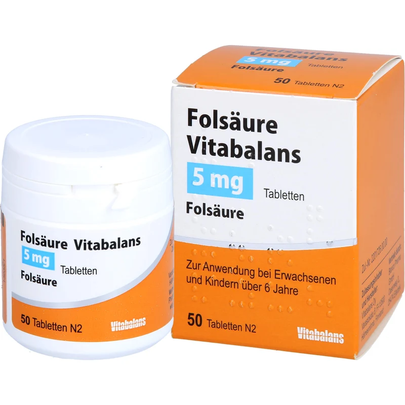 Folsaeure Vitabalans 5mg, 50 St TAB