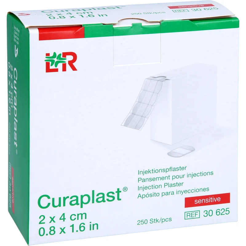 CURAPLAST Inj.Pflaster sensitiv 2x4 cm, 250 St PFL