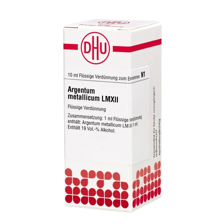 Argentum metallicum LM XII DHU Dilution, 10 ml Lösung