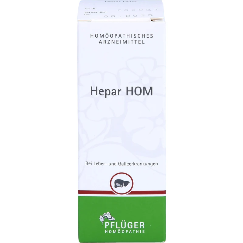 Pflüger Hepar HOM Tropfen bei Leber- und Galleerkrankungen, 50 ml Lösung