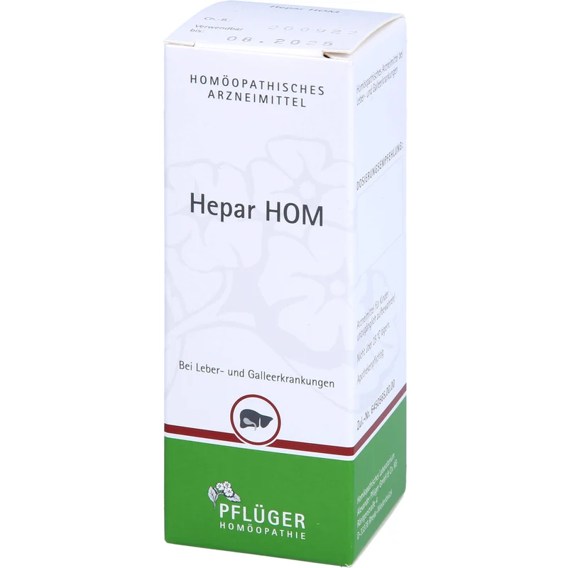 Pflüger Hepar HOM Tropfen bei Leber- und Galleerkrankungen, 50 ml Lösung