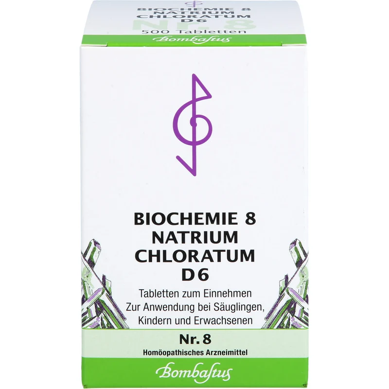 Biochemie 8 Natrium chloratum Bombastus D6 Tbl., 500 St TAB