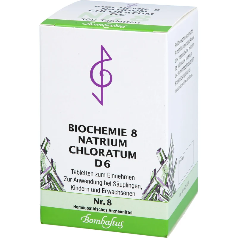 Biochemie 8 Natrium chloratum Bombastus D6 Tbl., 500 St TAB