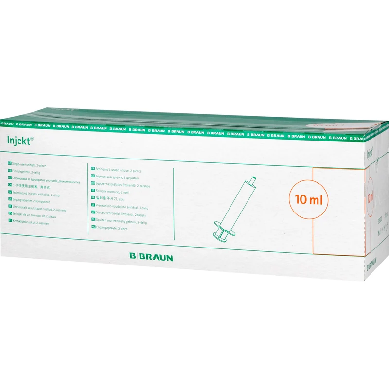 Braun Injekt 10 ml 2-teilige Einmalspritzen, 100 St. Spritzen