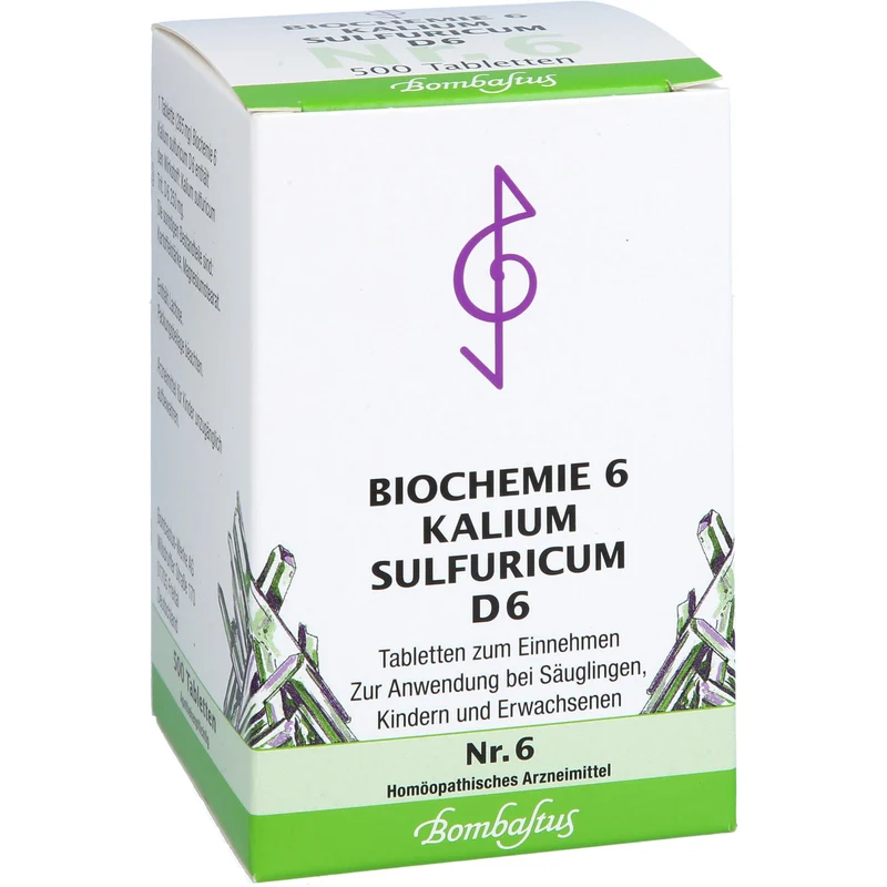 Biochemie 6 Kalium sulfuricum Bombastus D6 Tbl., 500 St TAB