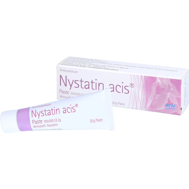 Nystatin acis Paste bei Hautinfektionen mit Hefepilzen, 20 g Creme