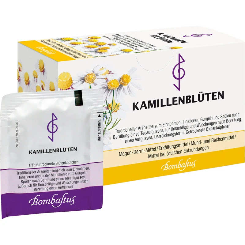 Bombastus Kamillenblüten Magen-Darm-Mittel / Mund-und Rachenmittel / Wundheilmittel, 20 St. Filterbeutel
