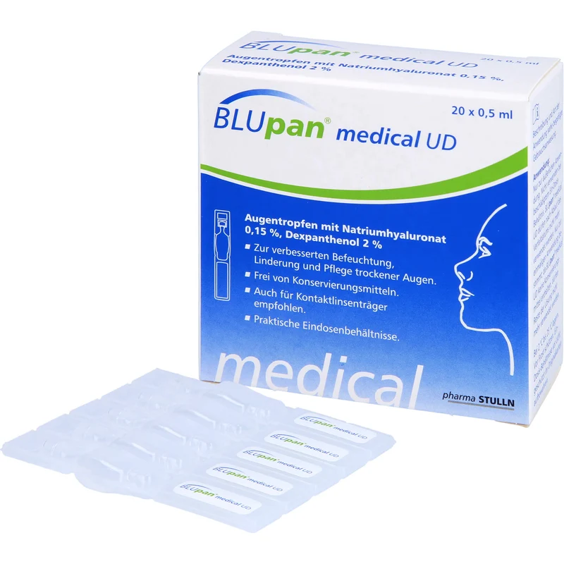 BLUpan medical UD Augentropfen 0,5 ml, 20 St. Lösung