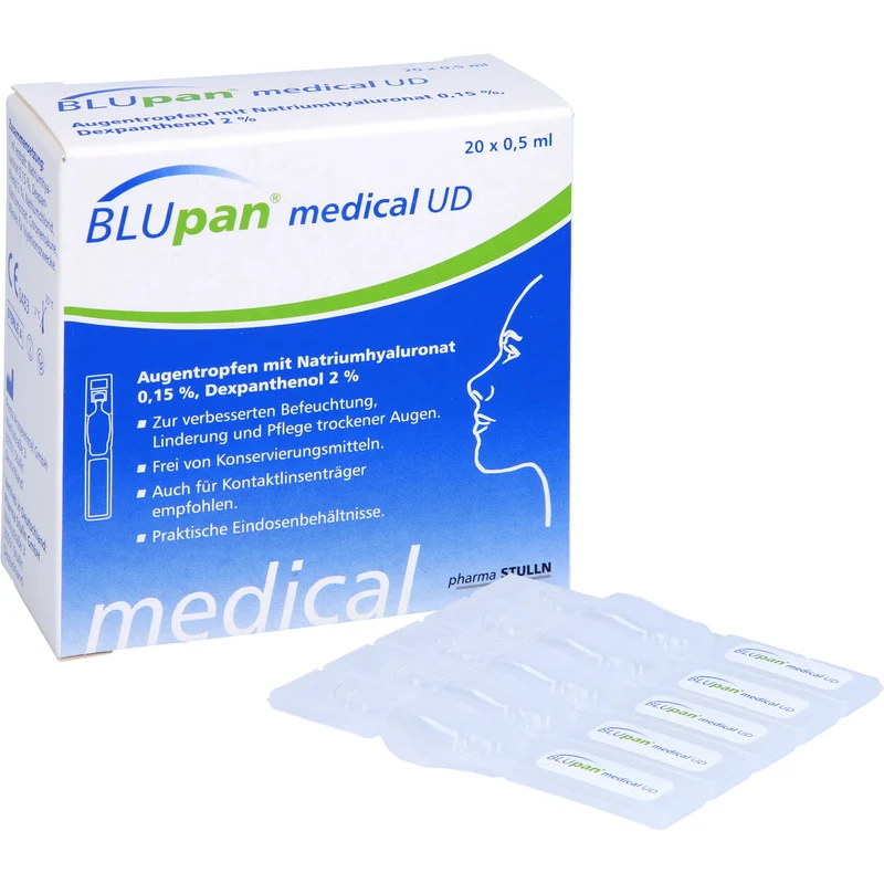 BLUpan medical UD Augentropfen 0,5 ml, 20 St. Lösung