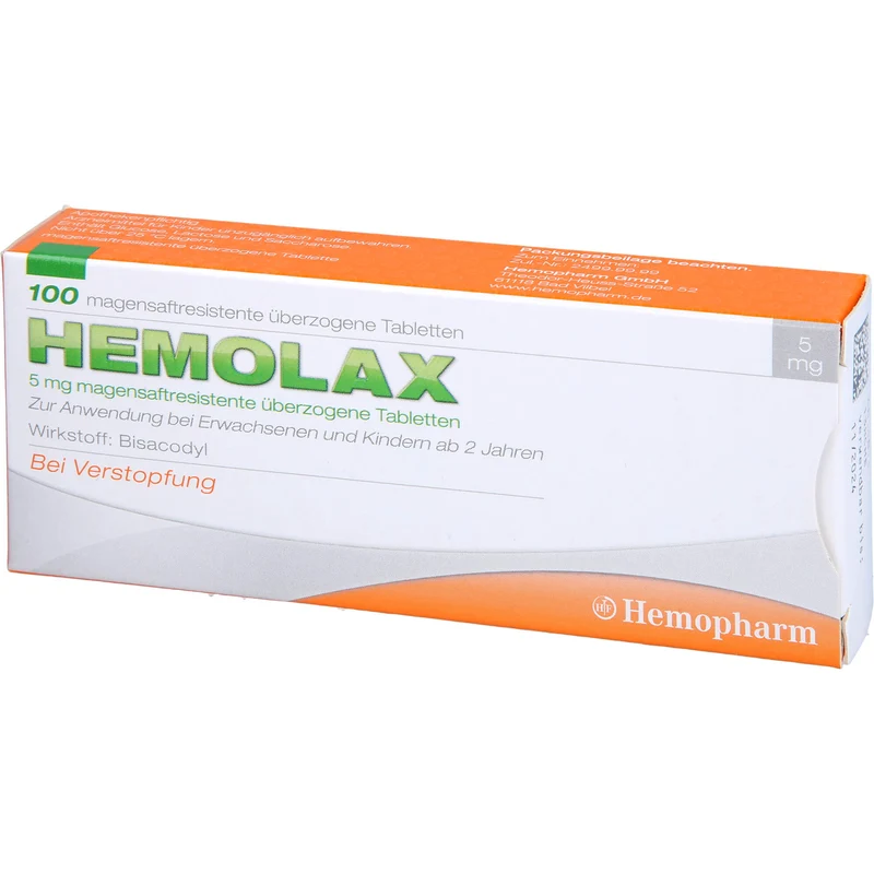 Hemolax 5 mg Tabletten bei Verstopfung, 100 St. Tabletten