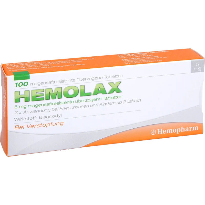 Hemolax 5 mg Tabletten bei Verstopfung, 100 St. Tabletten