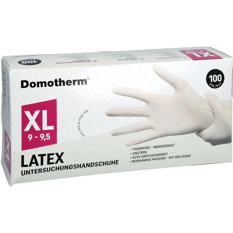 Domotherm Untersuchungshandschuhe Latex XL, 100 St HAS