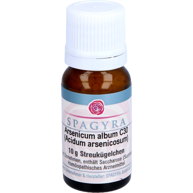 Arsenicum album C30 (Acidum arsenicosum) Spagyra Globuli, 10 g GLO