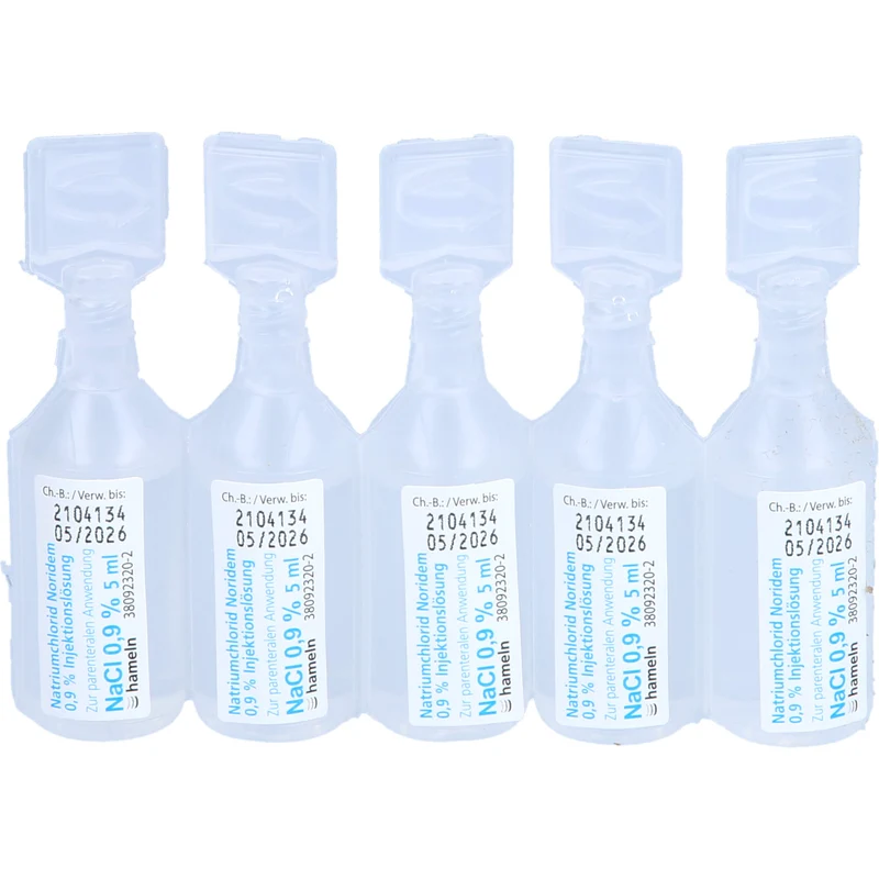 Natriumchlorid Noridem 0,9% Injektionslösung, 5 ml, 50X5 ml ILO
