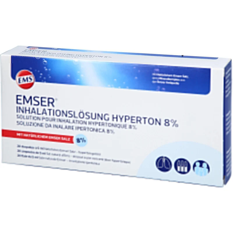 Emser Inhalationslösung hyperton 8%, 20 St. Ampullen