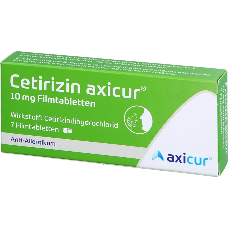 Cetirizin axicur® 10 mg Filmtabletten, 7 St FTA