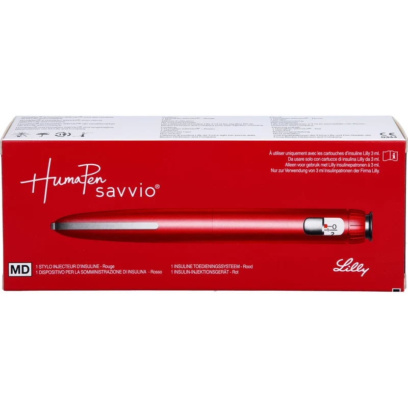 HumaPen Savvio Rot Insulin-Injektionsgerät, 1 St. Gerät