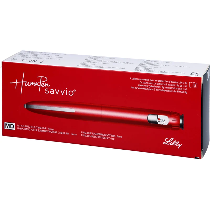 HumaPen Savvio Rot Insulin-Injektionsgerät, 1 St. Gerät