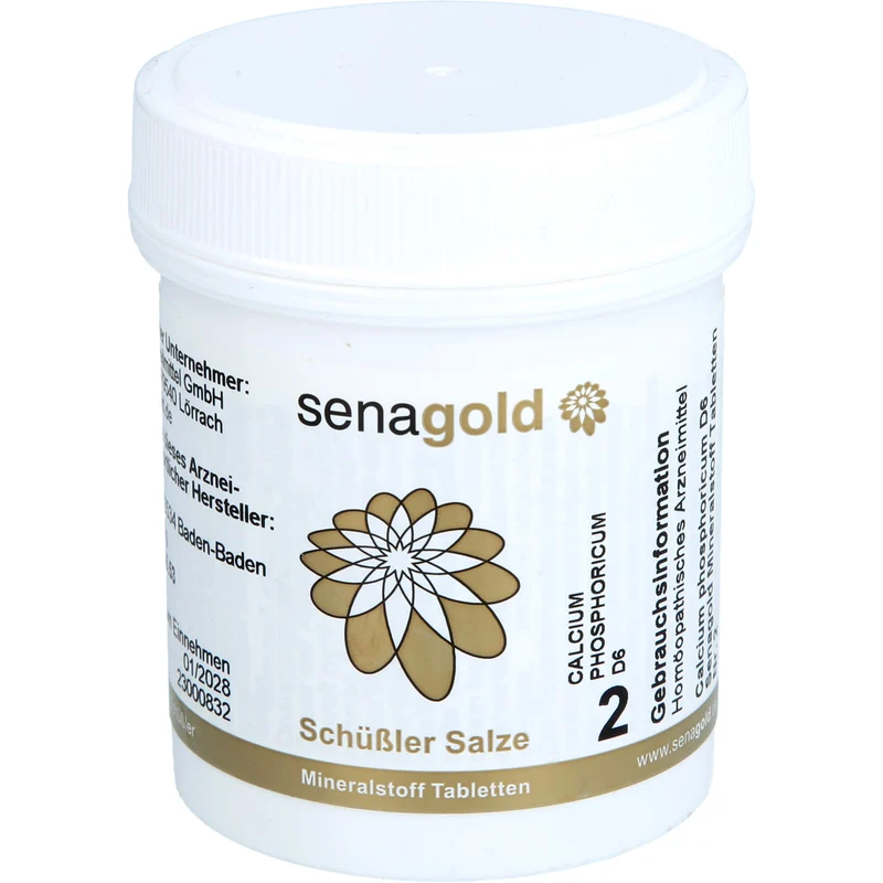 Senagold Schüßler Salze Nr. 2 Calcium phosphoricum D6 Tabletten, 400 St. Tabletten