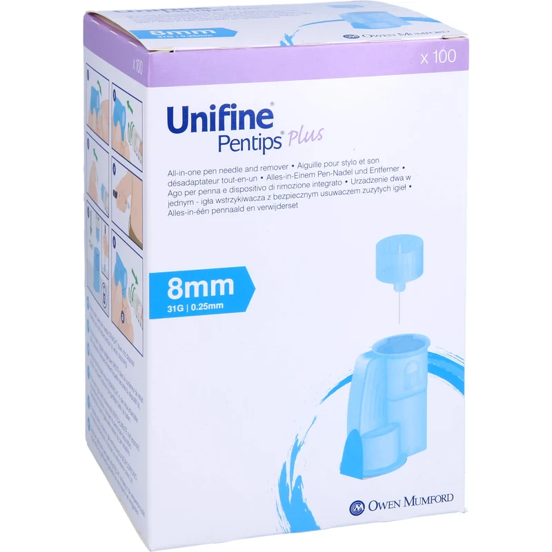Unifine Pentips Plus 8mm 31G, 100 St KAN