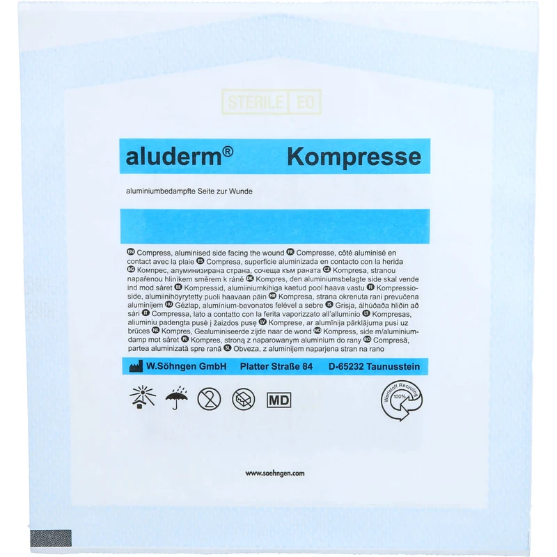 Aluderm Kompresse 7,5x7,5cm, 1 St KOM