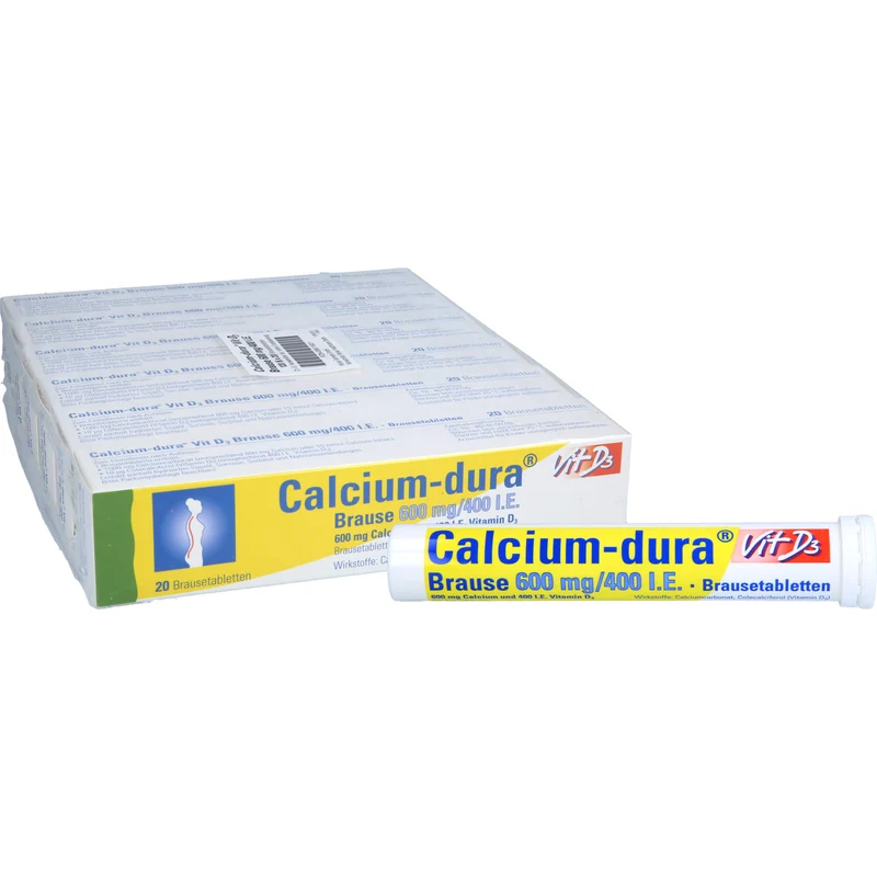 Calcium-dura® Vit D3 Brause 600 mg/400 I.E., Brausetabletten, 120 St BTA