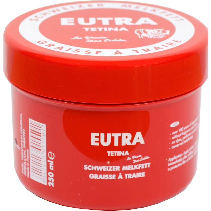 Melkfett Eutra Tetina zur Euterpflege bei Kühen, 250 ml Creme