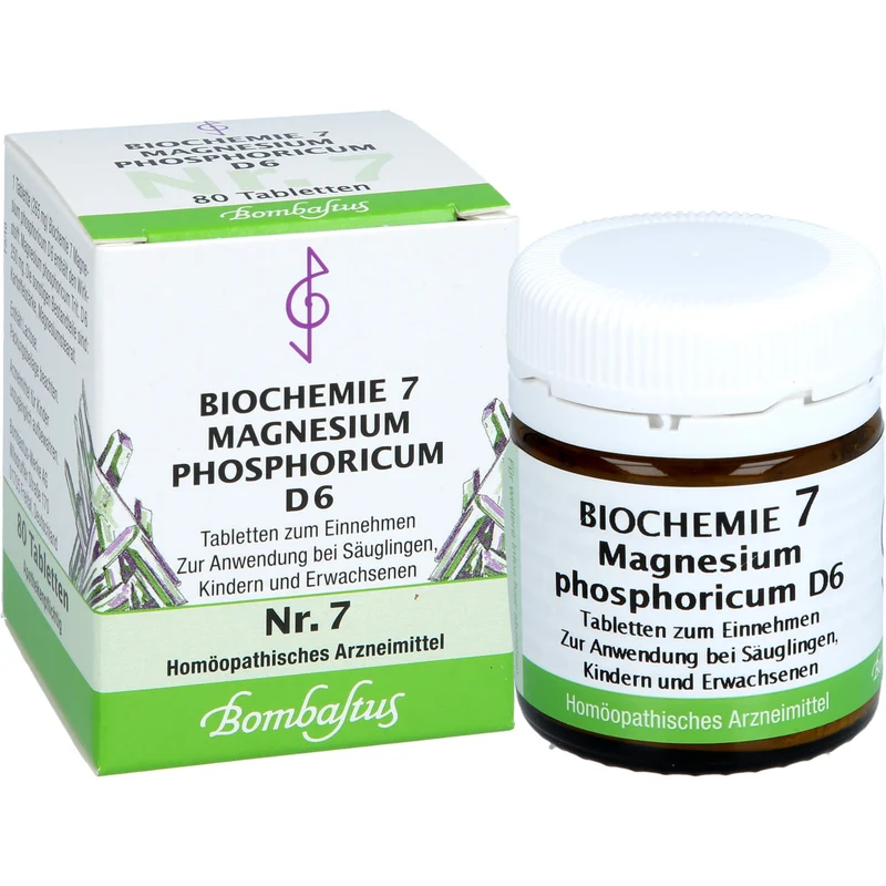 Biochemie 7 Magnesium phosphoricum Bombastus D6 Tbl., 80 St. Tabletten