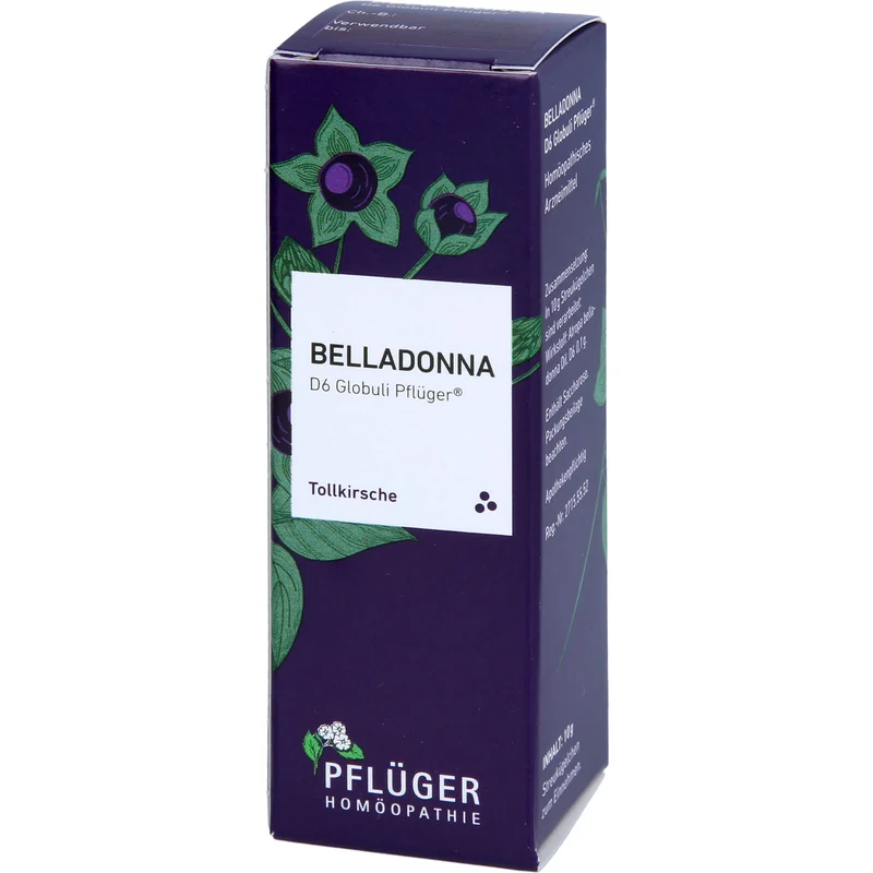 Pflüger Belladonna D6 Globuli Dosierspender, 10 g Globuli