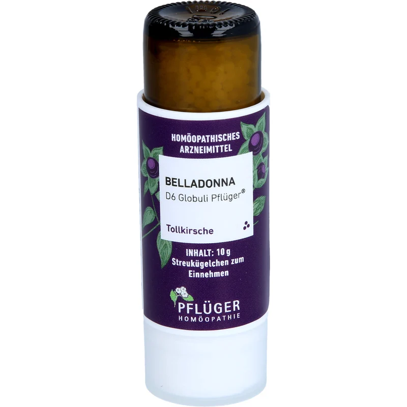 Pflüger Belladonna D6 Globuli Dosierspender, 10 g Globuli