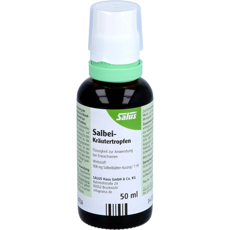Salus Salbei-Kräutertropfen für Mund und Rachen, 50 ml Lösung