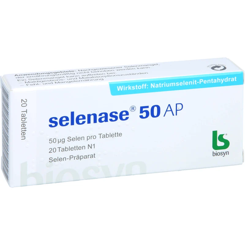 Selenase 50 AP Tabletten bei nachgewiesenem Selenmangel, 20 St. Tabletten