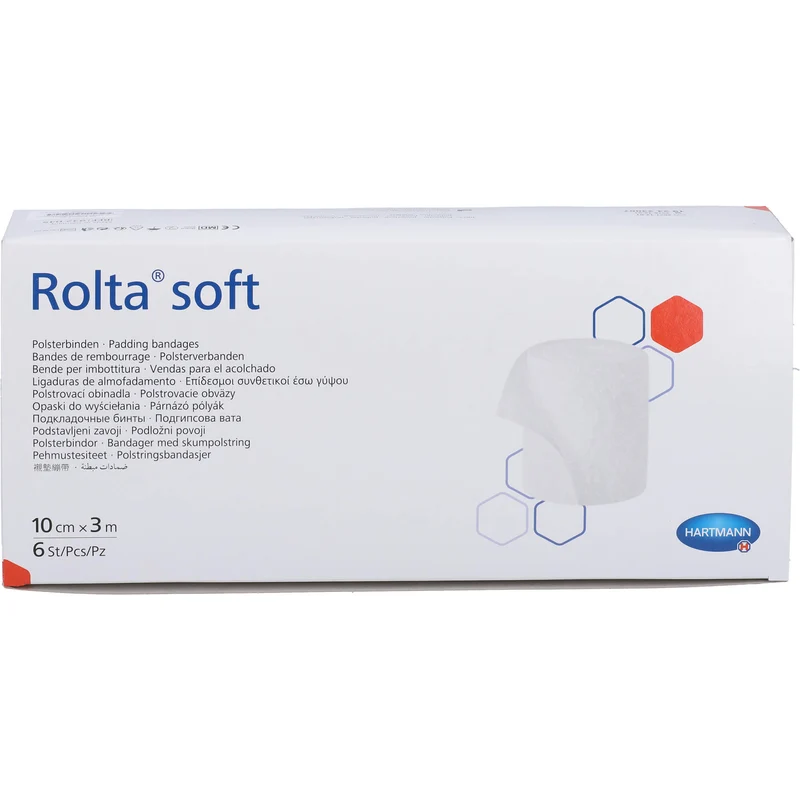 HARTMANN Rolta soft Synthetik-Wattebinden 3 m x 10 cm, 5 St. Packung