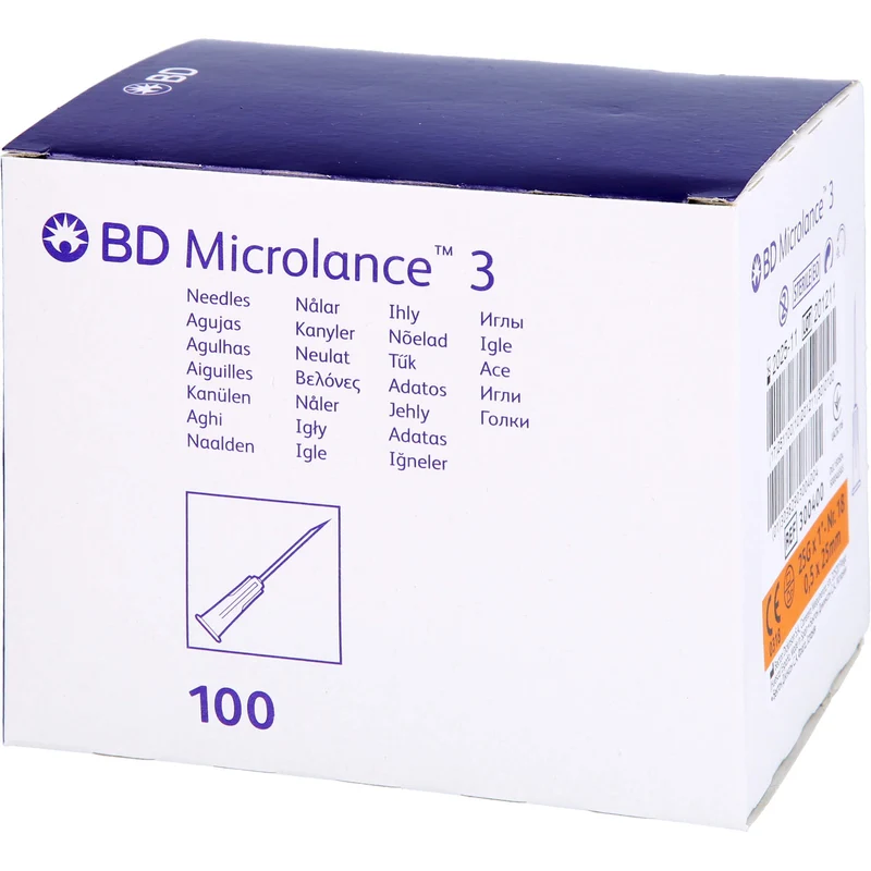 BD Microlance 3 Kanülen 25 G 1 0,5 x 25 mm, 100 St. Kanülen