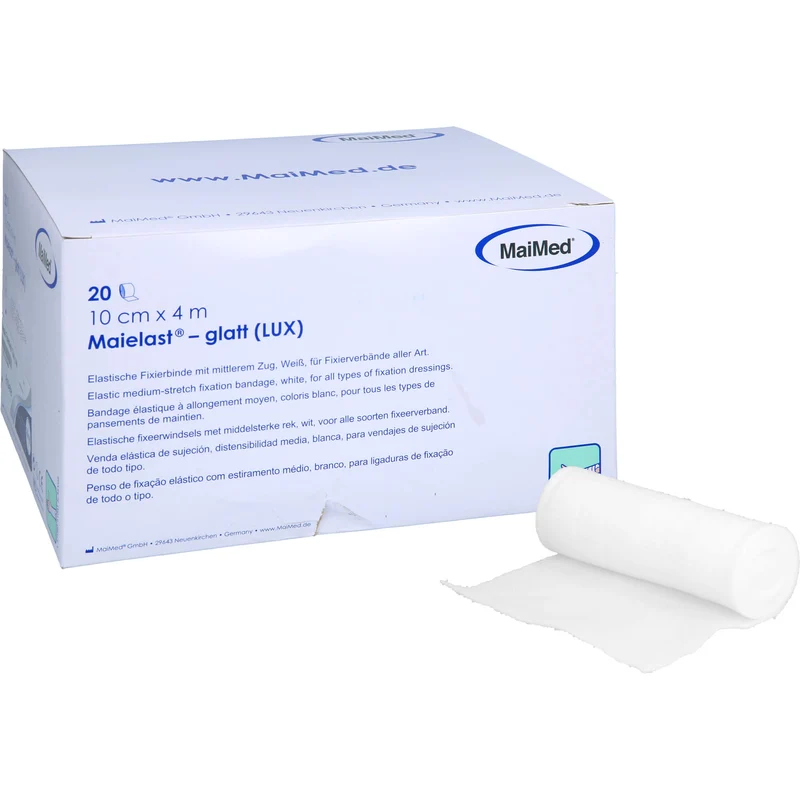 Maielast elastische Fixierbinden glatt 10 cm x 4 m, 20 St. Binde