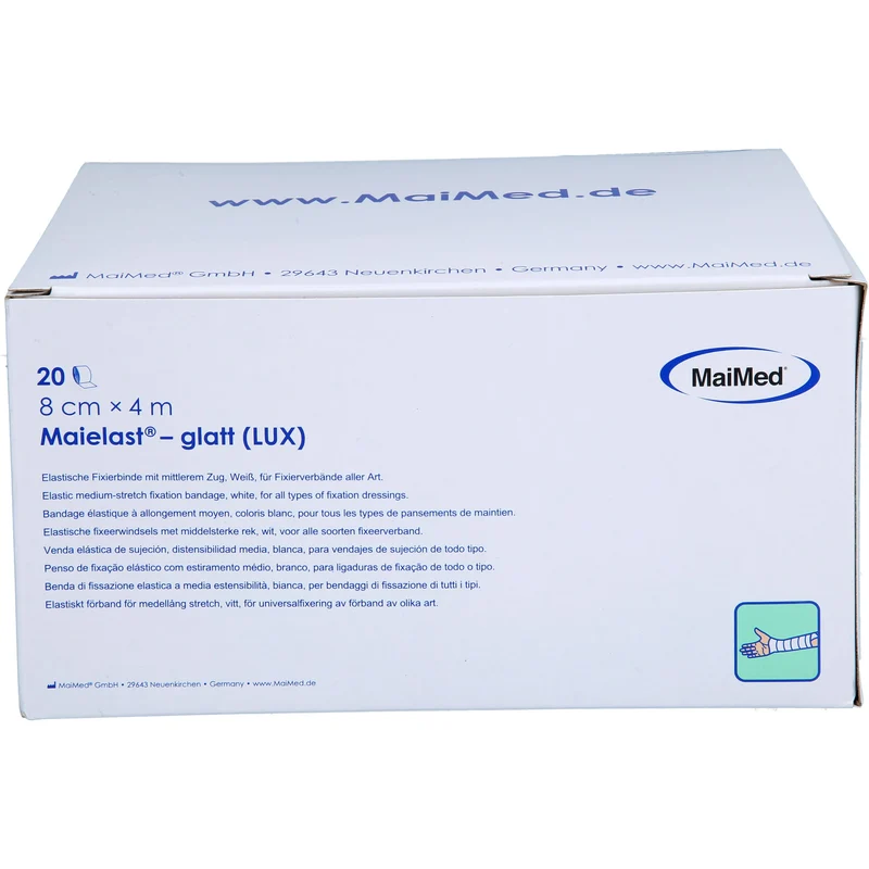 Elastische Fixierbinde 8cm x 4m in Cellophan, 20 St BIN