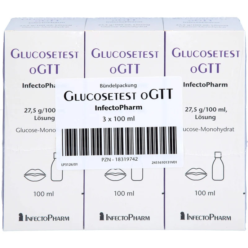 InfectoPharm Glucosetest oGTT Lösung, 100 ml Lösung