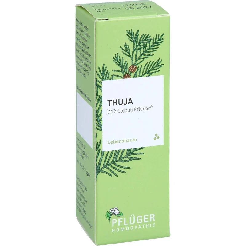 Pflüger Thuja D12 Globuli Dosierspender, 10 g Globuli