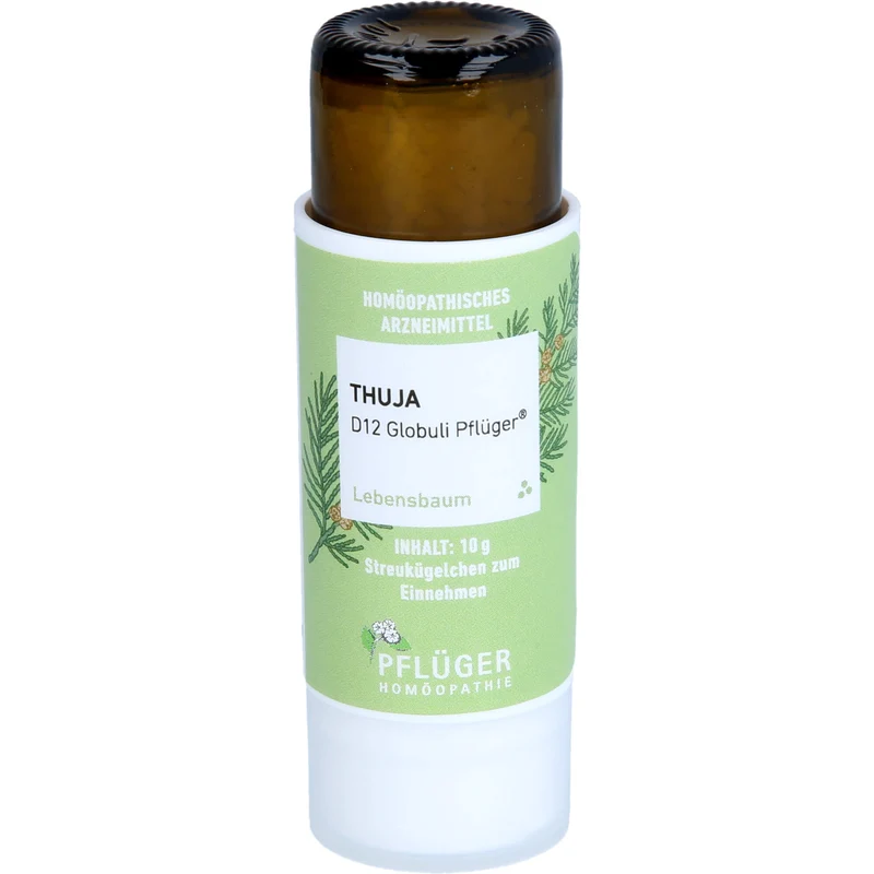 Pflüger Thuja D12 Globuli Dosierspender, 10 g Globuli