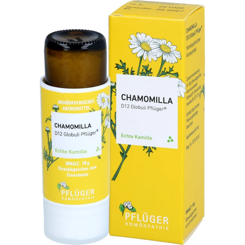 Pflüger Chamomilla D12 Globuli Dosierspender, 10 g Globuli